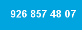 926 857 48 07 926 857 48 07